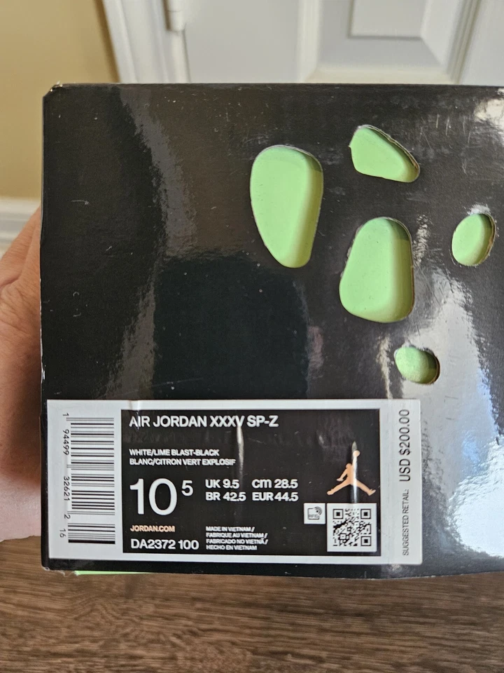 Jordan 35 x Zion Williamson Bayou niños PF talla 10,5 para hombre Foto 3 de 4