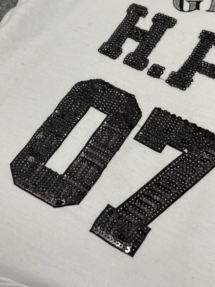 Harry Potter Shirt Girls 10-11 Years  Beaded Gryffindor Captain Tee Shirt N295 - Image 3 of 4