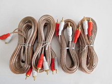 Lot of 4 RCA 15 ft gold plated RCA audio cables male to male . You get 4 each