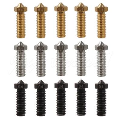 15Pcs M6 3D Printers Nozzles 0.4mm Replacement for Kobra Plus 1.75mm