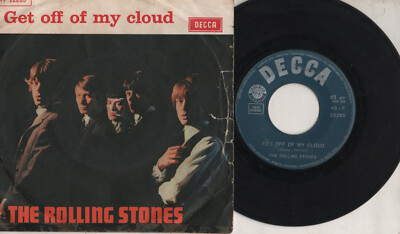 ROLLING STONES Disc 45 Runden MADE in ITALY Get off of my cloud 1965