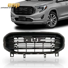 Fit GMC Terrain 2018-2020 Denali Style Front Upper Grille Assembly Gloss Black