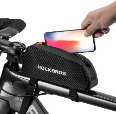 Borsa Manubrio Bici Borsa Telaio Bici ROCKBROS - 3 Modalit&agrave; (Superiore/Inferiore/Combo) - Grande Capacit&agrave; Per MTB, Corsa, Gravel Borsa Bici