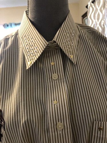 Las Olas By Oved International Women Embroidered Button Front Shirt SizeXL.New - Picture 7 of 12