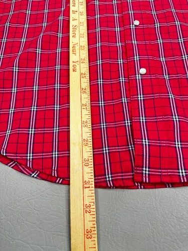 Wrangler Western Pearl Snap Shirt Men's Large Long Sleeve Rodeo Red New - Picture 11 of 15