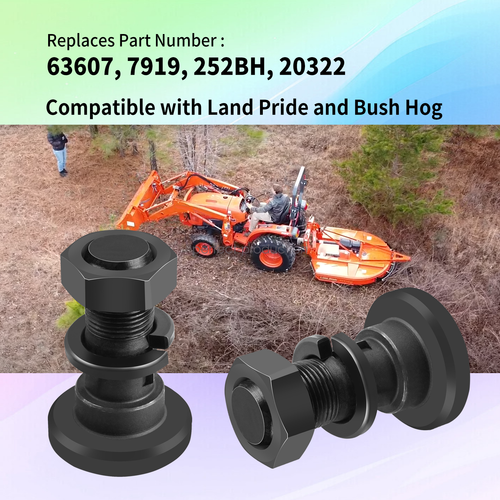 For Bush Hog Rotary Cutter Blade Bolt Kit Code 63607 7919, 252BH, 20322 ...