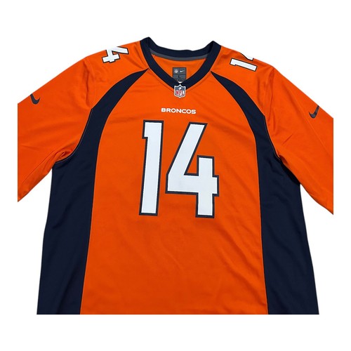 Nike NFL Denver Broncos Jersey Men Large #14 Latimer On Field Orange Authentic - Picture 2 of 12
