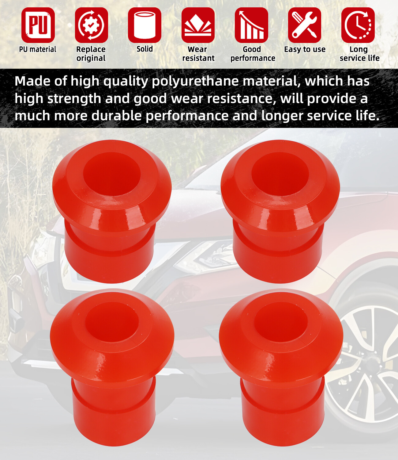 2008-2020 Nissan Rogue Poly Front Subframe Bushing Kit | 54466