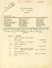 JOHN BARRYMORE ED EVERETT HORTON RUDY VALLEE 1941 RADIO SHOW SCRIPT SIGNED CHECK