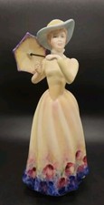 Francesca  Art China Lady Figurine Ascot M Banks 1986 8.5" 21.5cms tall