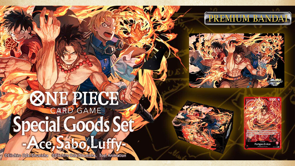 One Piece TCG Special Goods Set Ace Sabo Luffy English Bandai New