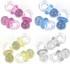 144 Mini Pacifiers Baby Shower Favor 7/8" long mixed colors