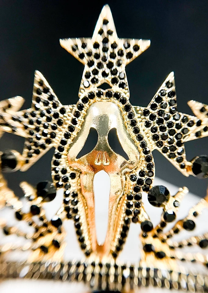 Scream the Movie, Scream Crown, фильм ужасов, декор для Хэллоуина, черный кристалл - Изображение 4 из 4