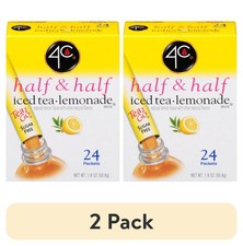 Lemonade Iced Tea Mix Packets 24 Count Half and Half Flavor Sugar Free Low