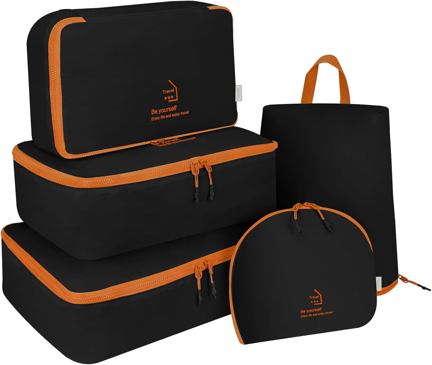 Packing Cubes for Travel Various Sizes Luggage Organizer Bags Travel Cubes 5 Set-image