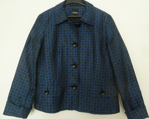 Blazer retro,Taifun, schwarz/blau, Gr. 44 - Bild 1 von 4