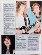 NIGHT RANGER WILD AND INNOCENT YOUTH & CINDERELLA LYRICS~1986 POSTER CLIPPING
