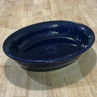 Fiesta Ware Oval Vegetable Casserole Bowl Dish Baking Serving Platter Blue HLC
