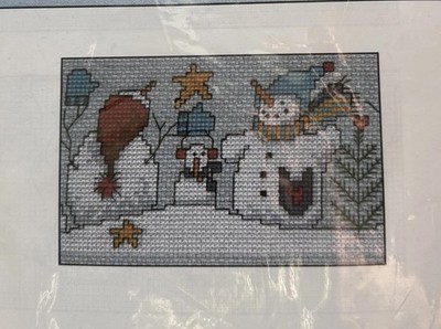 Snow Friends  Counted Cross Stitch Kit Winter Christmas Needle Crafts