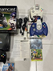 Sega Dreamcast Sports Edition Black Console CIB w/ 15+ Games, Controllers, VMU