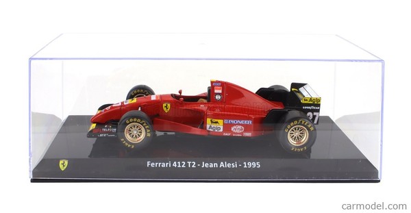 Modellauto Statisch Ferrari F1 412T2 1995 Jean Alesi Mit Vitrine Massstab 1:24-image