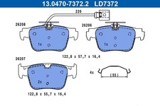 ATE Bremsbeläge Satz Hinten für AUDI A3 Sportback (8YA) A3 Limousine (8YS)