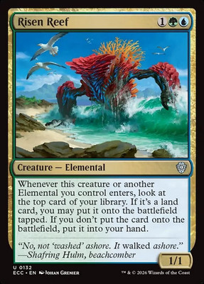 Risen Reef 132 NM Lorwyn Eclipsed Commander MTG