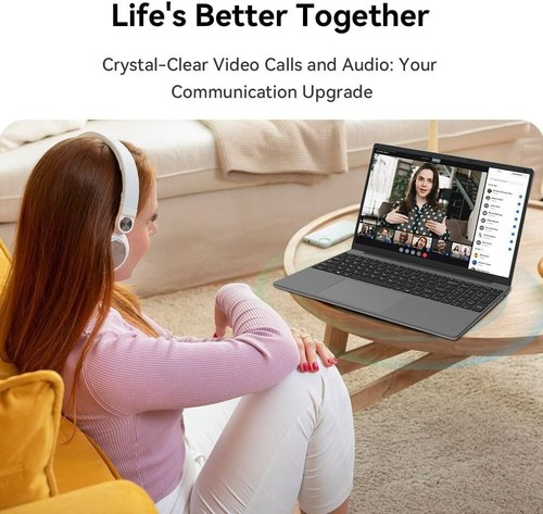 Elegant 15.6'' Laptop with Intel Celeron, 12GB RAM & 512GB SSD - Portable Design - Picture 10 of 11