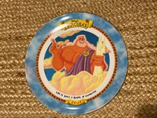 1997 McDonalds Disney Zeus Hercules Plate Melamine 9.5" Collectible Vintage