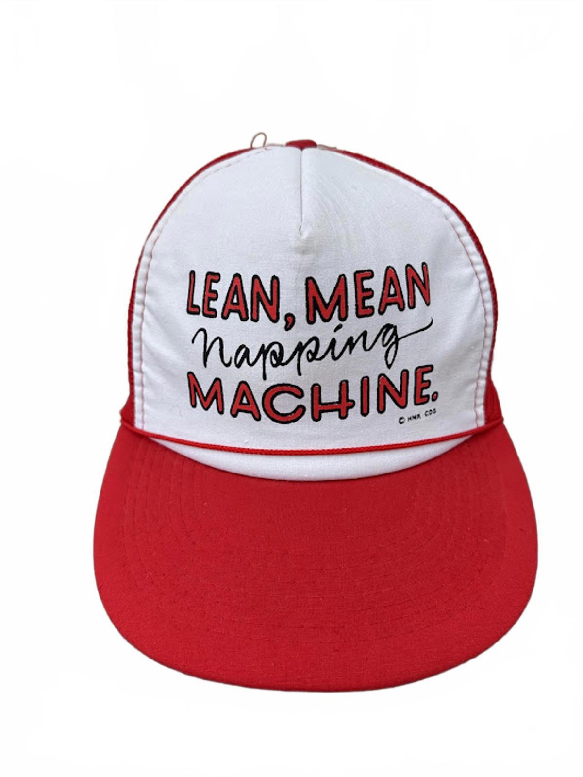 Lean Mean Napping Machine Trucker Hat - image 1