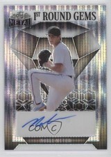 2023 Leaf Metal 1st Round Gems Silver Pulsar /6 Noble Meyer #1RG-NM1 Auto 4nm