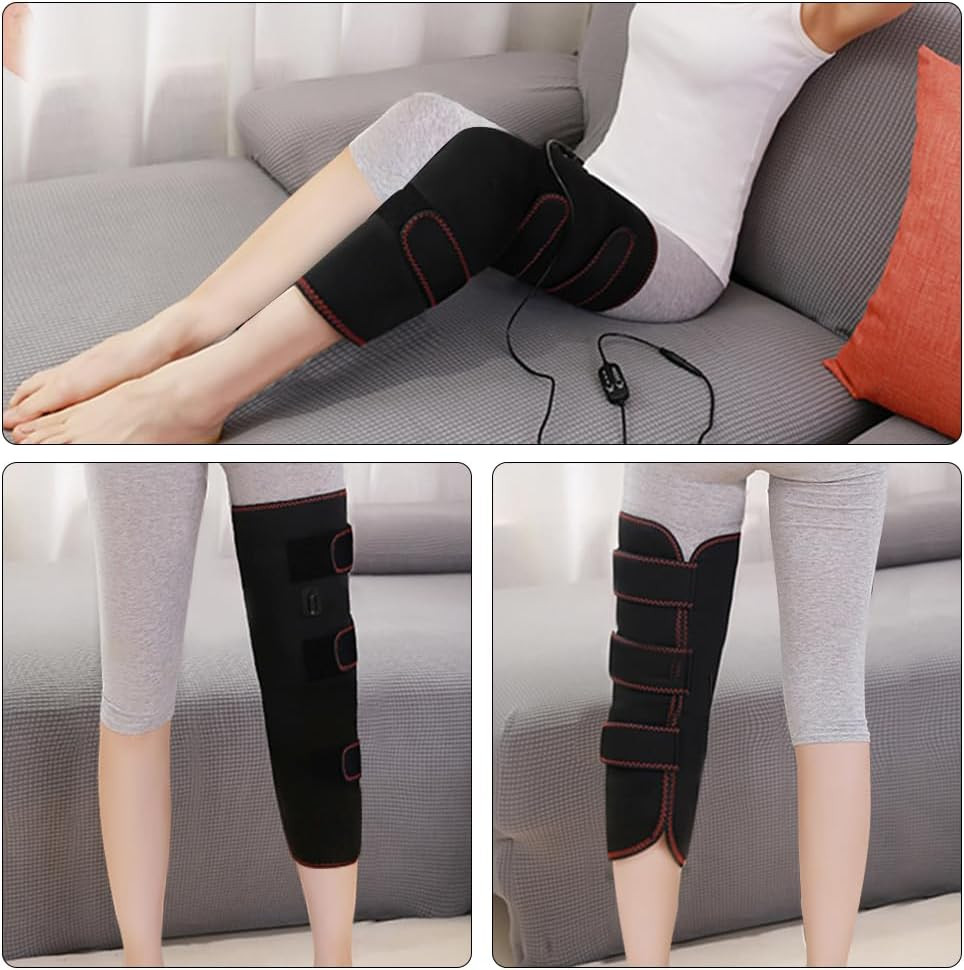 Heated Leg Warmer Electric Pad for Knee, Thigh & Calf Pain Relief Adjustable
