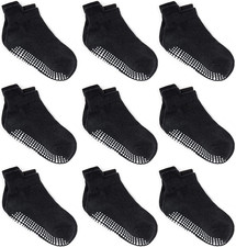 Baby Non Slip Grip Ankle Socks with Non Skid Soles for Infants Toddlers Kids Boy