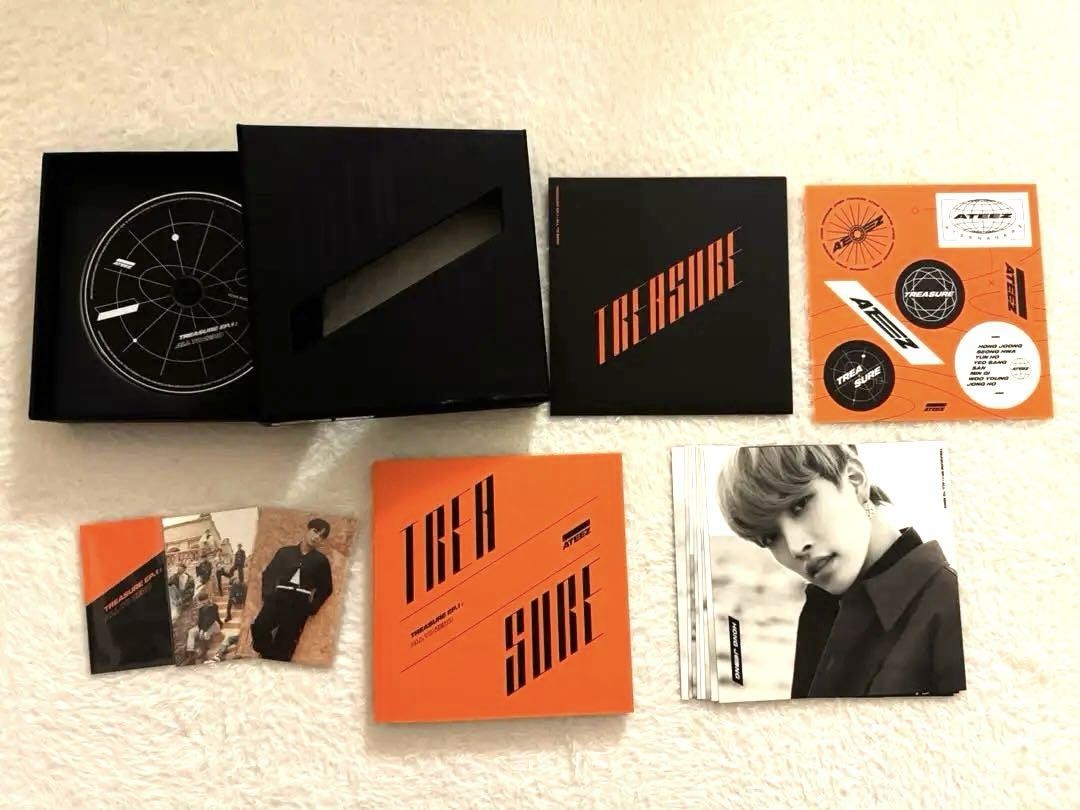 K-POP・アジア ATEEZ Treasure EP.1: All To Zero CD ATEEZ TREASURE EP.1 All To Zero CD Album Jongho Photo Card