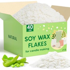 Soy Wax Flakes, Natural Candle Wax, Organic Soy Wax for Candle Making from Fa...