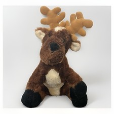 Webkinz Brown Reindeer Plush Stuffed Animal HM137 No Code Ganz 9 Inch