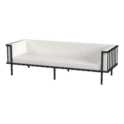 Butler Specialty Company Norway Outdoor Patio Sofa - Black And White - Picture 1 of 6