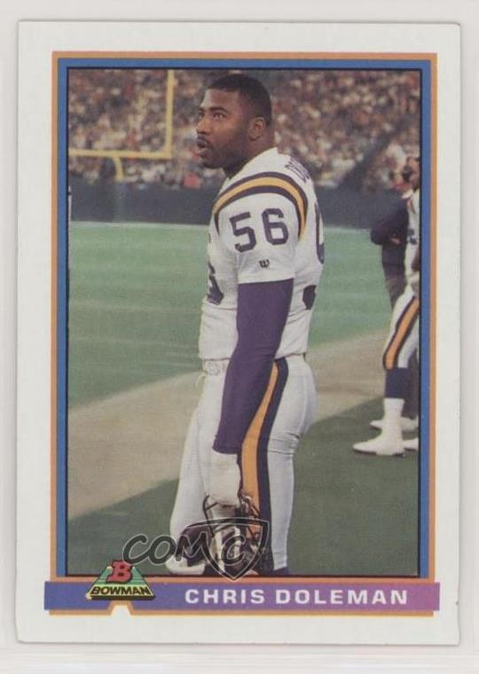 1991 Bowman Chris Doleman #315 HOF te2