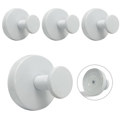 Welsa Suction Cup Hooks Shower 4 Pack White Stainless Steel Strong No Drill Remo