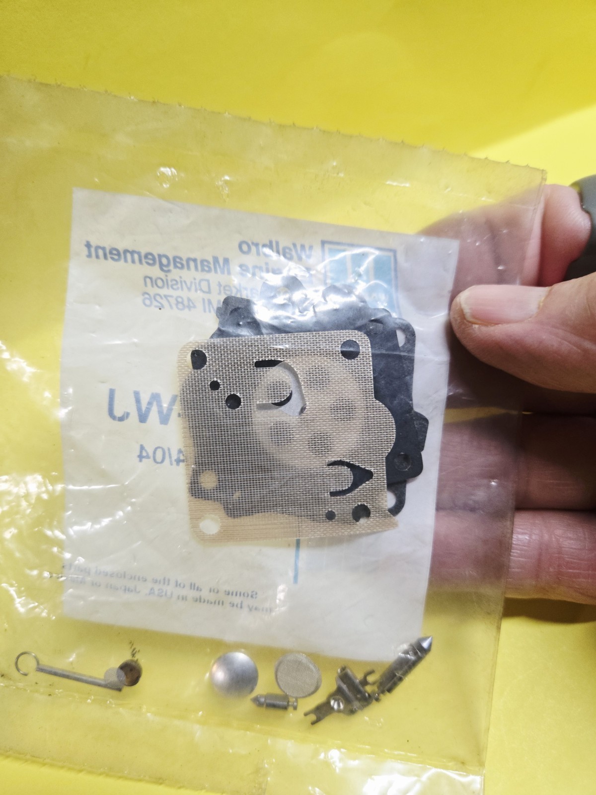 OEM Walbro K15-WJ Carburetor Repair Kit Fits Walbro Carburetor WJ-83-1