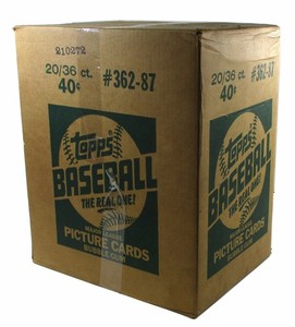1987 Topps Baseball Wax Case Sealed (20 Boxes) Possible Barry Bonds Rookie