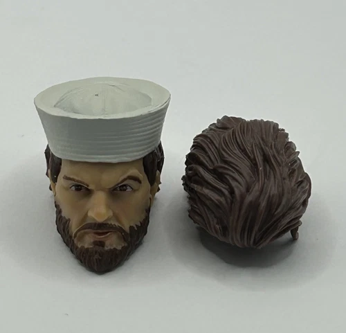 GIJoe Classified Series Shipwreck Head With Extra Hair Fodder 1/12 Scale