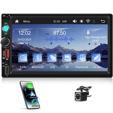 Double 2 Din 7" Car Stereo Touch Screen Car Radio Apple CarPlay Android Auto BT