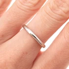 925 Sterling Silver Vintage Classic Wedding Band Ring Size 6