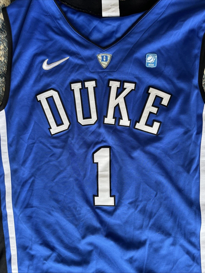 Camiseta deportiva de baloncesto para hombre Nike Elite Duke azul talla grande #1 Foto 2 de 4