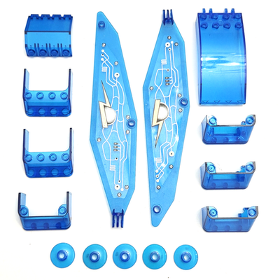 #ad #ad Lego Trans Dark Blue Parts Lot Insectoid Windscreen Hinge Panel Radar Dish Space $21.95