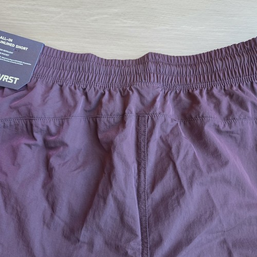 VRST All-In ungefütterte Shorts Herren XL burgunderrot wasserabweisend UPF50+ Reißverschluss Neu mit Etikett - Bild 8 von 11