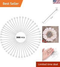 300 Pcs 1.6 Inch Stainless Steel Open Eye Pins for Elegant Jewelry Making