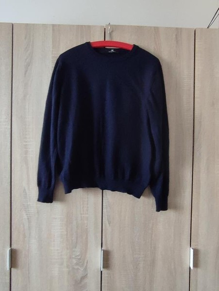 Men Peter Hahn Sweater Navy Wool 38 / M / 46