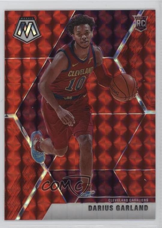 2019-20 Panini Mosaic Rookies Red Prizm Darius Garland #249 0nr3